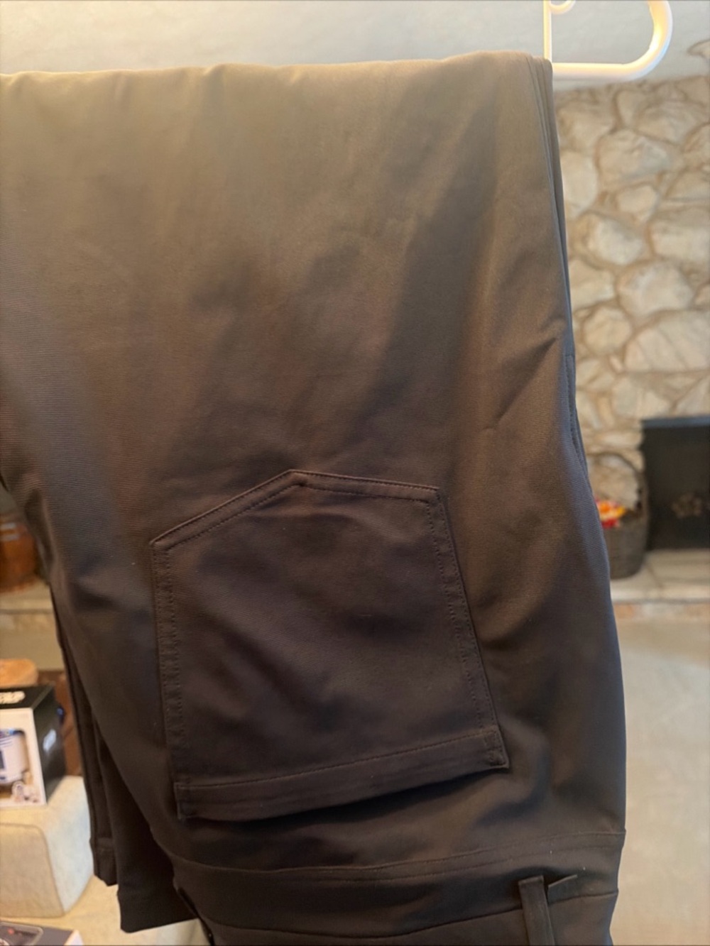 lululemon athletica Black High-Waist Pants with Snap Detail - Picture 3 of 5